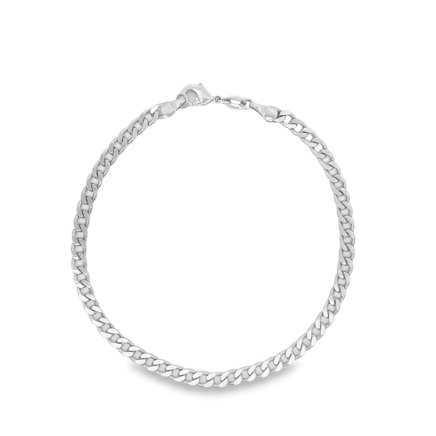 4mm Cuban Curb Link Chain Anklet (E190)