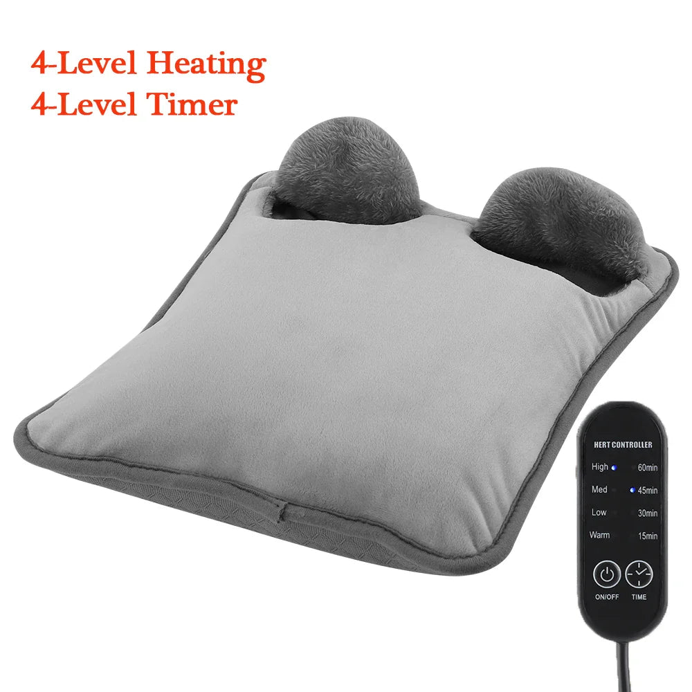 Soft Plush Electric Foot Heating Pad