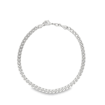 4mm Cuban Curb Link Chain Anklet (E190)