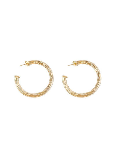 Medium Thick Hammered Hoops, Small, Medium or Large (K10-12)