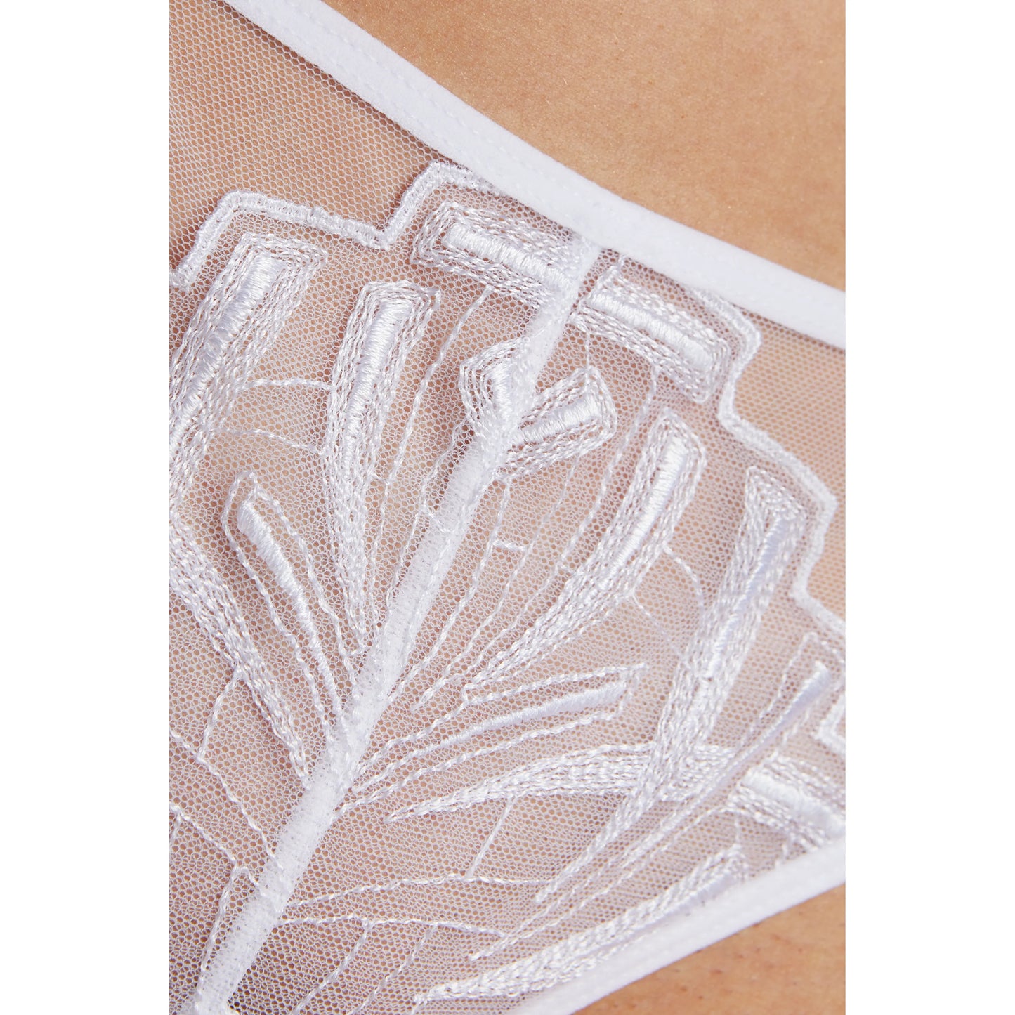 Sheer Mesh Embroidery Bikini Panty Gorteks Angel