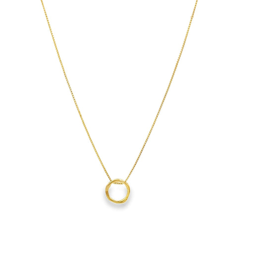 Organic Circle Pendant Necklace (G120)