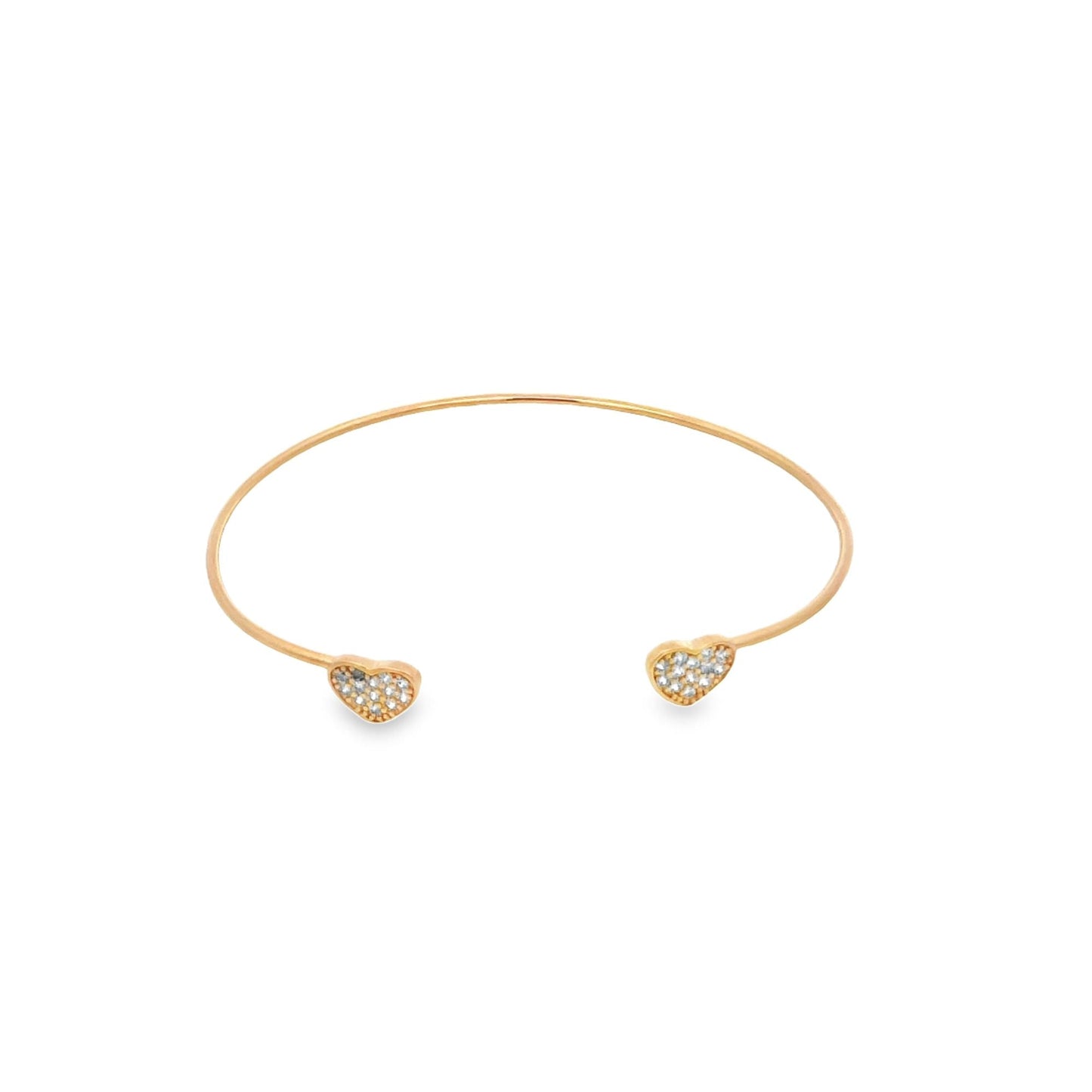 Heart Wrist Cuff Bangle (B53)