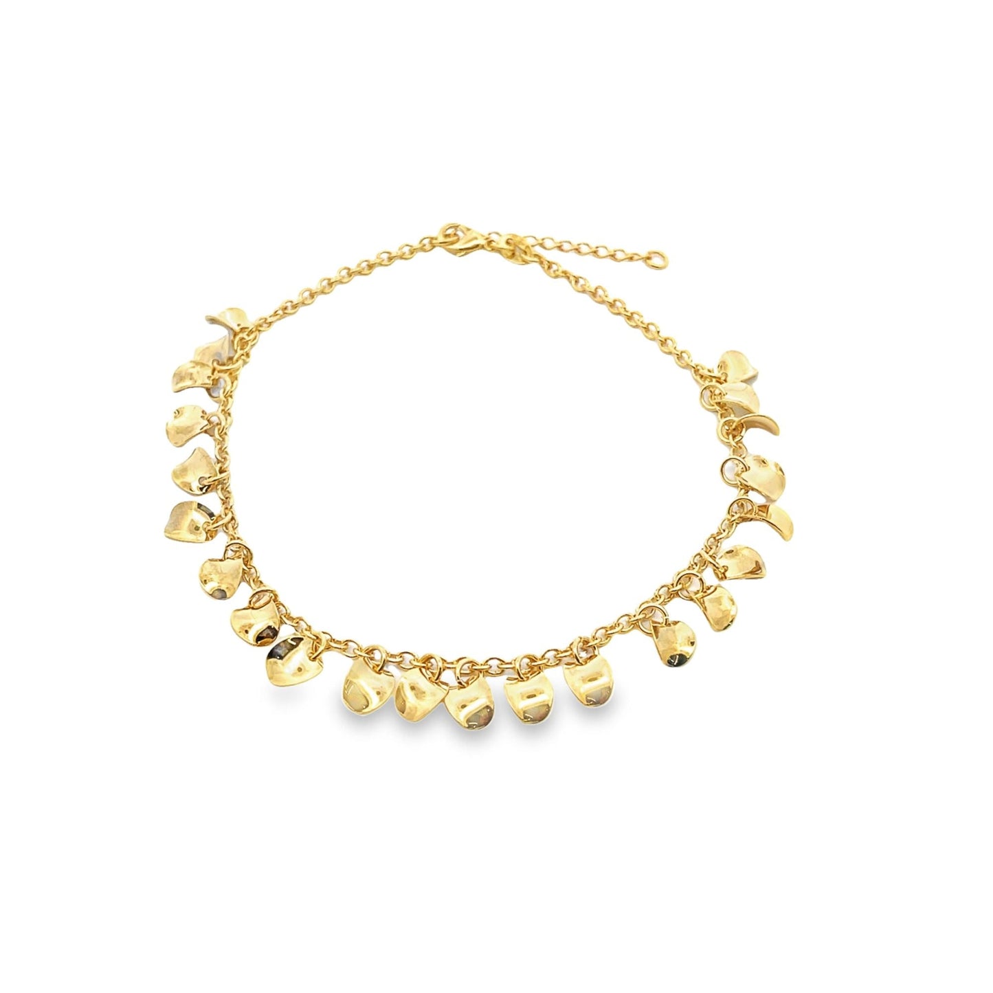 18K Gold Filled Charm Anklet (E111)
