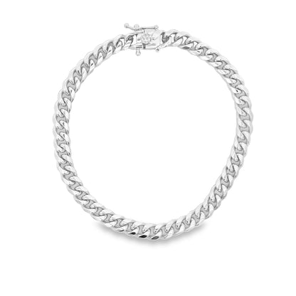 Cuban Link 7mm Chain Bracelet (I284)