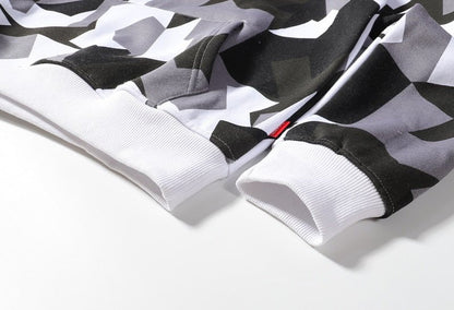 Camouflage Hooded Sweatshirts Fashion Mens Streetwear Hip Hop Skateboard Fleece Hoodies  Autumn Casual Camo