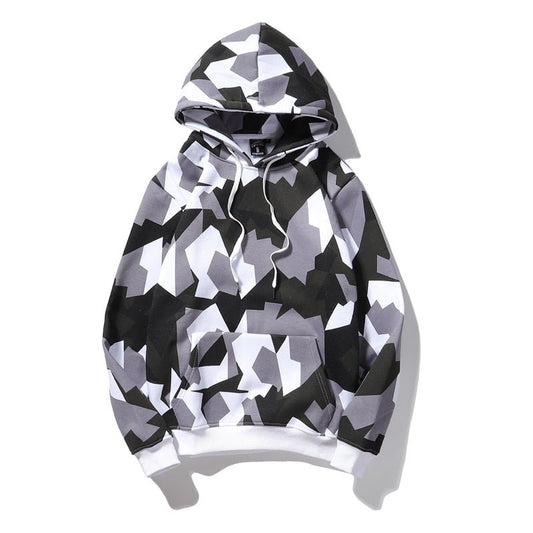 Camouflage Hooded Sweatshirts Fashion Mens Streetwear Hip Hop Skateboard Fleece Hoodies  Autumn Casual Camo